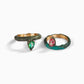 Anello Solitario in Bronzo con Zircone taglio  a Goccia