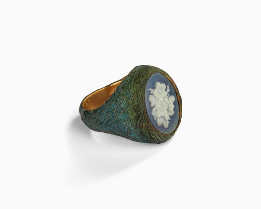 Anello con Cammeo con Fiori