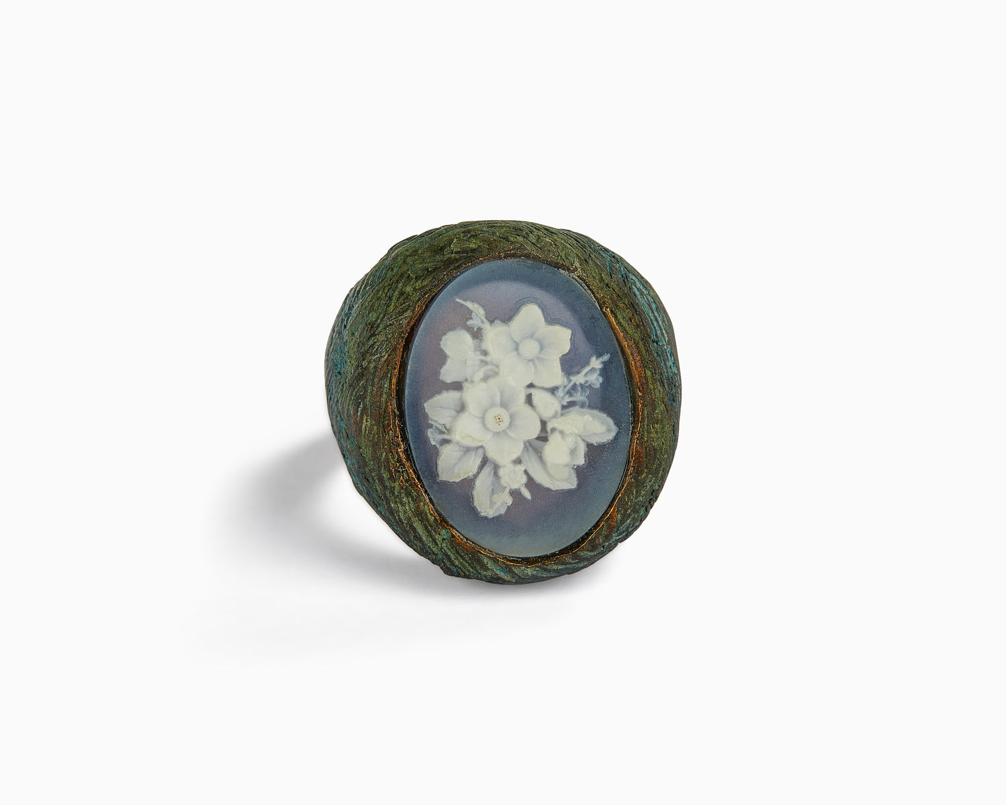 Anello con Cammeo con Fiori