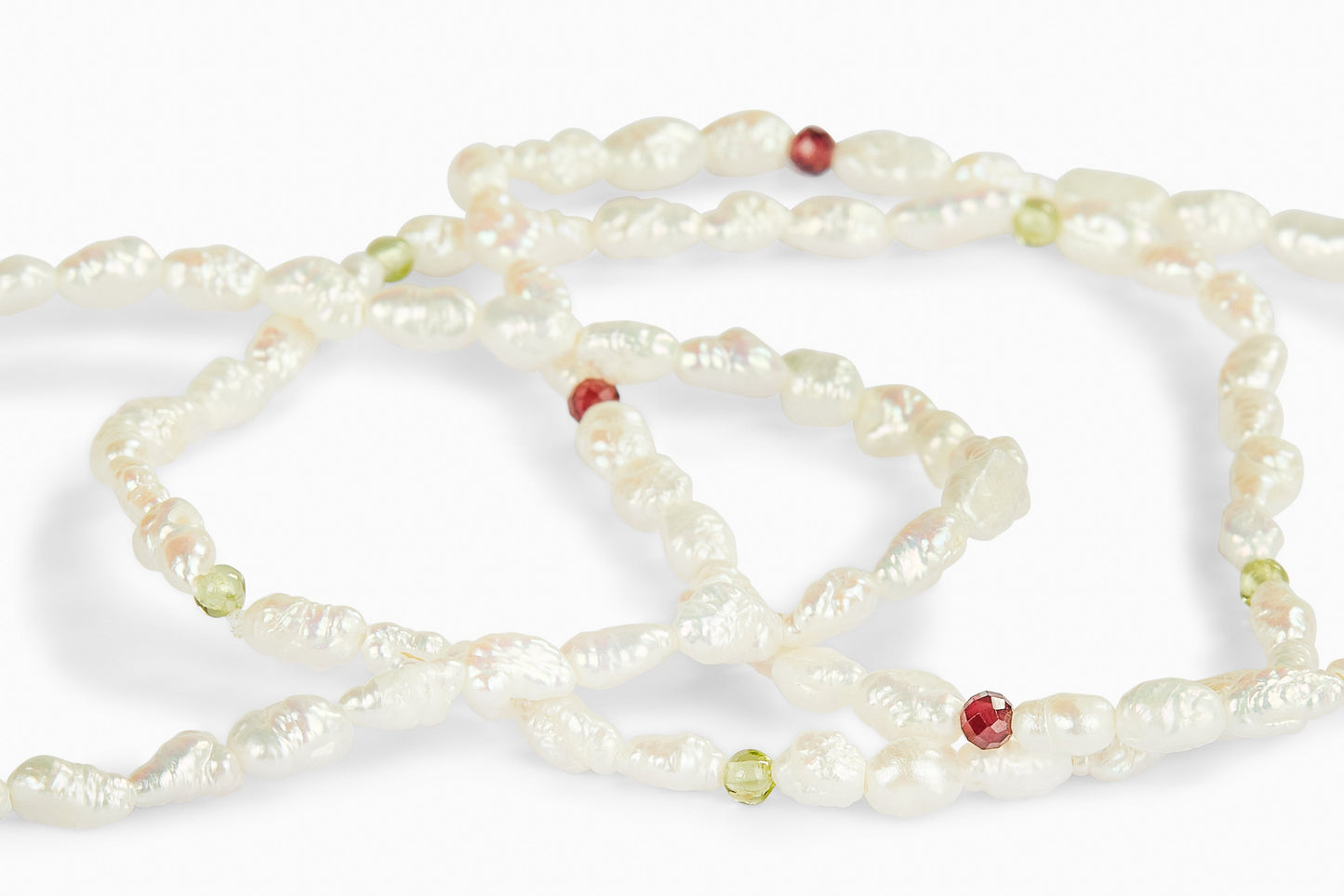 Bracciale Perle di Fiume e Peridoto