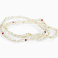 Bracciale Perle di fiume e Rodolite Naturale