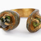 Anello Contrarie con Tormalina e Peridoto | Toi et Moi