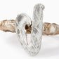 Anello in Bronzo Con Iniziali Argento 925 | ABC