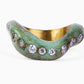 Anello Riviera o Veretta con Pietre Dure Sintetiche| Onda